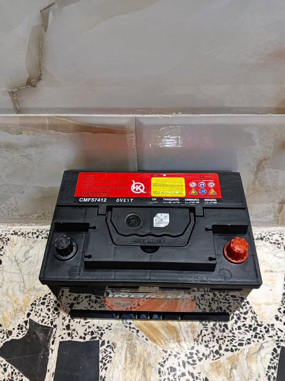 بطاريه للبيع حجم 74 امبير سعر ب 35 الف ولقديم عنواني بغداد جميله رقمي *********** شرط ضمان اطيك بي ملاحظه ابيعلك مستخدم
