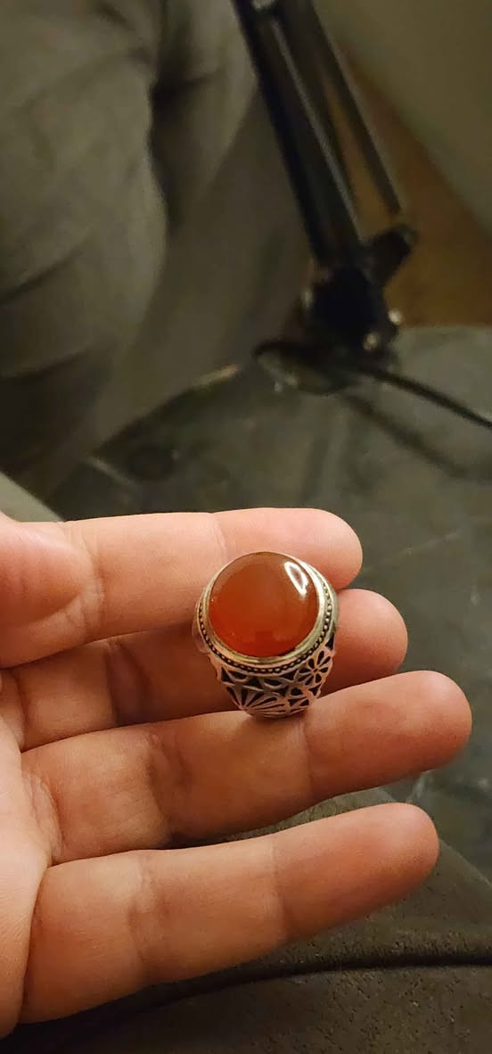 العقيق الاحمر اليماني الطبيعي 💯💯
صياغة يدوي ثقيل توقيع ( عباس ع)
قياس الخاتم ٢٥ بغداد, العراق


**إذا كنت صاحب هذا الإعلان وتريد حذفه لأي سبب، رجاءا أرسل رسالة إلى الدعم الفني**