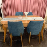 ميز طعام يتكبر • ٦ كراسي • كونسول