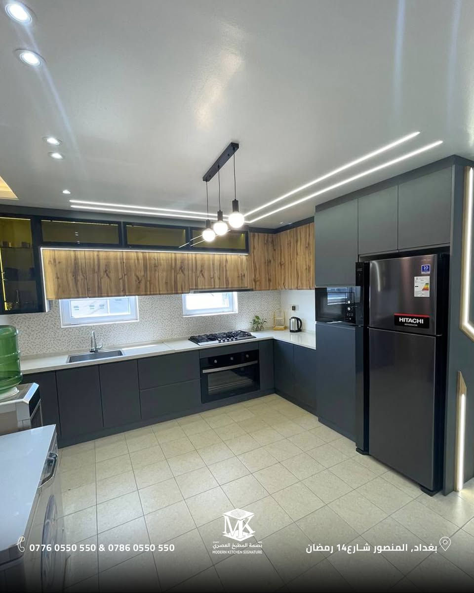 من اعمالنا المميزة في مدينة بسماية... 
📍 بغداد – المنصور | شارع 14 رمضان
📞 *********** | ***********
#بصمة_المطبخ_العصري #مطابخ #جودة #تصميم_عصري
