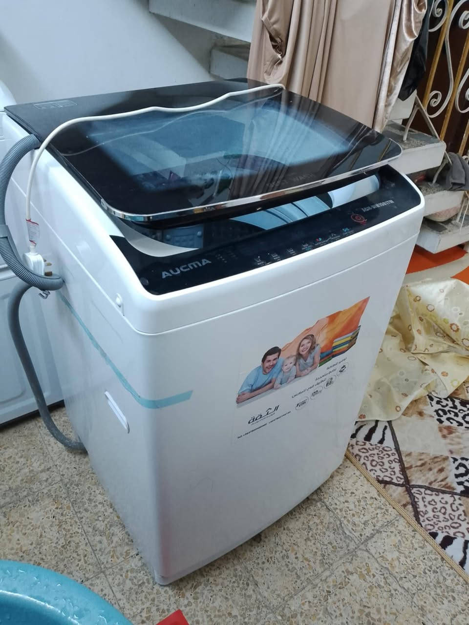 السلام عليكم
غساله اوتوماتيك استعمال قليل قليل قليل 
جديده الموقع الامين الثانيه رئاسة المعلمين 
السعر 325 
للاستفسار 
الرقم ***********
الرقم ***********
