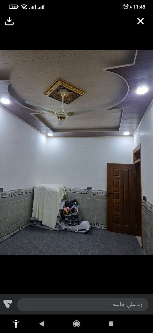 دار للبيع
المساحة: ١٠٠م زراعي
البناء طابوق 
يتكون من غرفة واستقبال وصالة ومطبخ - صحيات داخلية وخارجية
عرض الشارع٢٠
النجف - ملحق قرية الغدير - مقابل عمود١١٠
توجد كافة الخدمات
ماء- كهرباء- نت- اسواق- مدارس
***********
