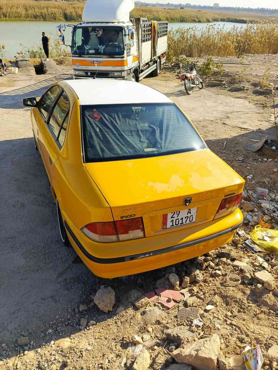 سمند مديل 11كفاله عامه من ضربه وتبديل
معمر بس هلاات  
مكينه كير كفاله 
تبريد  ثلج 
تفهه شغاله 
تخم تاير بلجيس صالي 20يم من شديته 
 
باقي كدام عينك 
بكاني كوت 
سعر ٤٣ وبيه مجال 
***********
