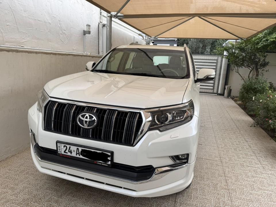 TOYOTA PRADO2018 
برادو 2018 TXS   
ماشية 97 كيلو 
شركة جيهان
محرك 6 سلندر  
رقم دهوك 
بدون اي ضرر السيارة مكفولة 
بدون صبغ. 
بدون اي تعديل. 
سنوية جديدة. 
 🛑الموصفات
-كشنات جلد كهربائي 
-فتحت سقف 
-مثبت سرعة 
-ثلاجة 
-3 قطع تبريد 
-7 مقاعد 
-طخم تاير جديد برجستون
-بصمة 
-تشغيل عن بعد 
-كامرة وحساسات خلفية
-سبير تعليك
-هوك 
-مرايات شفط 
-اشاير مرايات 
-دفع رباعي فور ويل 
-نظام مانع انزلاق 
-مصابيح امامية LED
-كشافات ضبابية
السعر 420$ 
المكان دهوك التواصل على الارقام 
 *********** اسيا
*********** كورك

