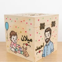صناديق خشبية مرسومة بحب ✨🤍  نضيف الأسماء والتفاصيل المميزة لتصبح كل قط...