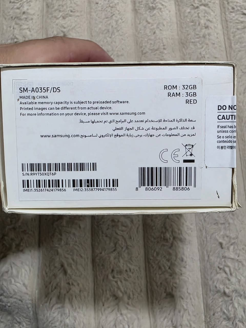 جهاز A03  للبیع کبس
A03 - 32GB - RAM 3GB
سعر 100 الف
جهاز كبس جديد

***********
