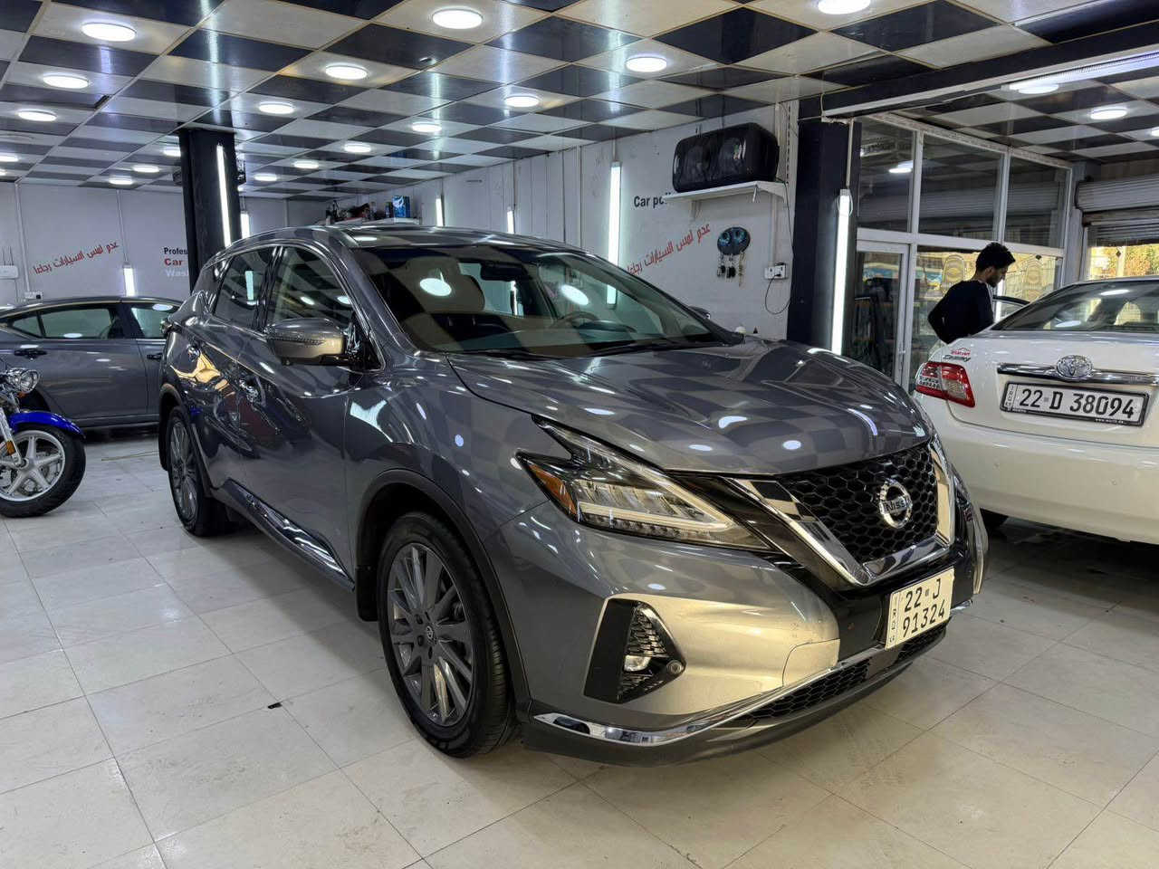 السلام عليكم 
نيسان مورانو 2021
رقم اربيل تحويل وكاله شرط
 فول موصفات 
 بانورما
 كشن تدفية
 5 كامرات 
بصمه وبعد بيه هواي موصفات 
الحادث دعامية فقط ايرباك طاك مسستم
اقل مكانين بارد بلبونيد وهلال الجاملغ الخلفي 185 سعر
مكاني كركوك *********** كركوك, العراق
