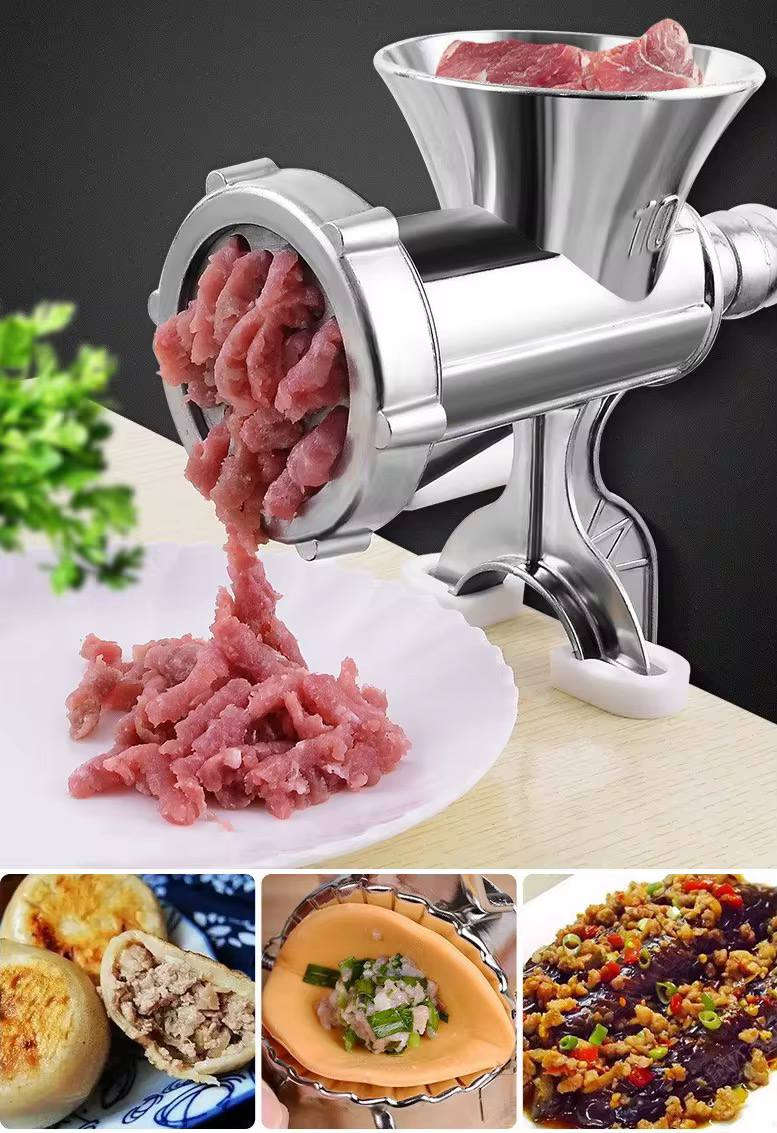 مفرمة اللحم اليدوية JCW-8 من سبائك الألمنيوم
• أداة المطبخ المثالية لفرم اللحوم والمكونات في المنزل بكل سهولة وكفاءة يدوية.
• هيكل متين مصنوع من سبيكة الألمنيوم (Aluminium Alloy) لضمان الاستخدام الطويل.
• تصميم عصري ومبتكر (Novel Design) يجمع بين المظهر الأنيق والعملية في الأداء.
• سهلة التنظيف والفك، مما يجعل العناية بها بعد كل استخدام أمراً بسيطاً وسريعاً.
• خفيفة الوزن وسهلة الحمل، مما يتيح لك استخدامها وتخزينها في أي مكان بالمطبخ.
• مقاومة للصدأ (Rust-proof) لضمان الحفاظ على جودة ونظافة الطعام.
🔹 المواصفات
• الموديل: JCW-8.
• المادة المصنعة: سبائك الألمنيوم (Aluminium Alloy).
• نوع التشغيل: يدوي (بواسطة مقبض تدوير).
• الميزة الأساسية: مقاومة للصدأ وسهلة التنظيف.
• التثبيت: قابلة للتثبيت على الأسطح الخشبية (Board).
🔹 محتويات العلبة
• الهيكل الرئيسي للمفرمة (جسم الماكينة).
• مقبض تدوير يدوي مع قبضة خشبية.
• حلزونية الفرم الداخلية.
• شفرة القاطع (السكين المصلب).
• قرص الفرم الثقوب (Disk Plate).
• حلقة التثبيت اللولبية.


**إذا كنت صاحب هذا الإعلان وتريد حذفه لأي سبب، رجاءا أرسل رسالة إلى الدعم الفني**