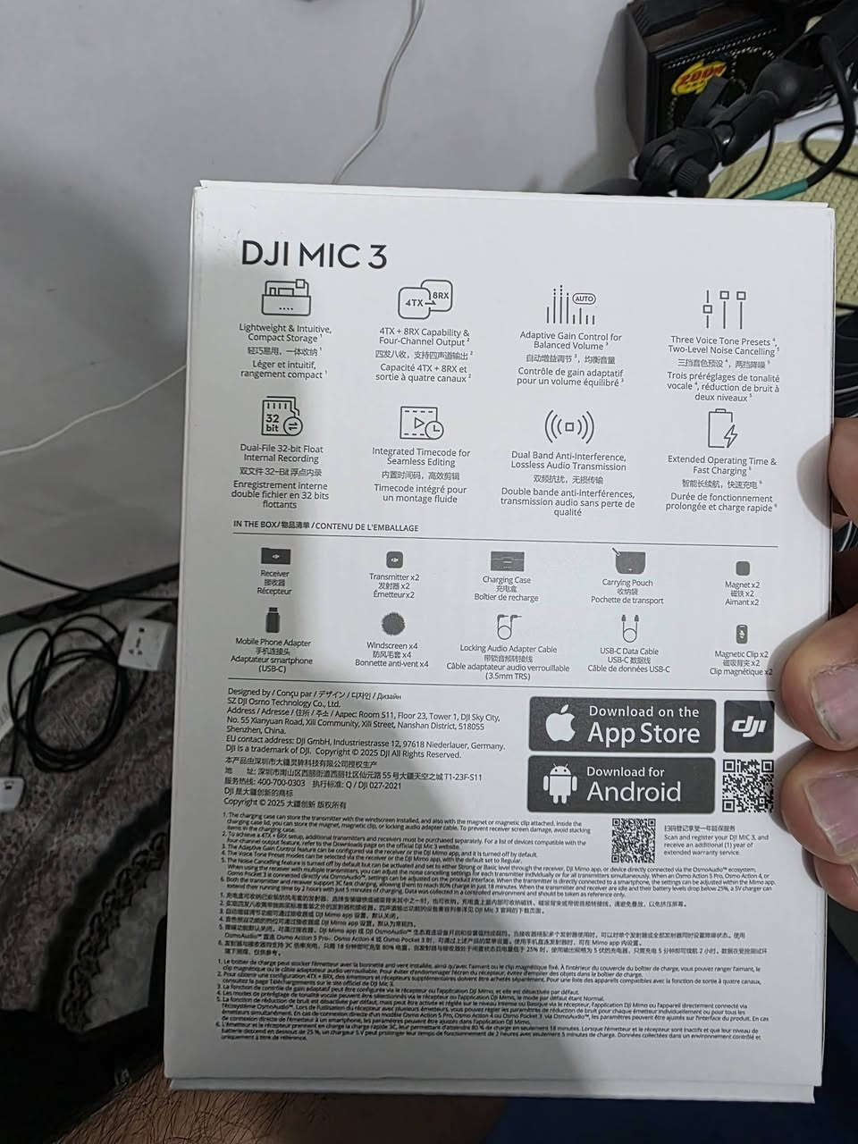نك مايك DJI MIC 3 بعده لوك مامستخدم غير 10دقايق فقط الي حاب يشتري يتفضل خاص ويدلل بعد شركه معروفه


**إذا كنت صاحب هذا الإعلان وتريد حذفه لأي سبب، رجاءا أرسل رسالة إلى الدعم الفني**