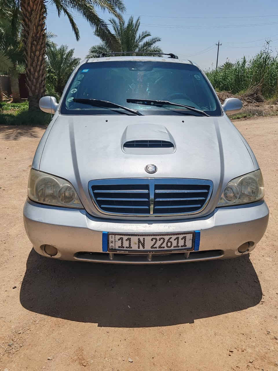 كيا سيدونا للبيع موديل 2002 محرك 3000 كاز بم ونوزل رقم بغداد دولي بسمي مداور ثاني يوم سنويا ل 28 تبريد مركزي 3 قطع  7 راكب  شاشه كامره كير تماتيك 
مكان سياره سماوه استفسار ***********
