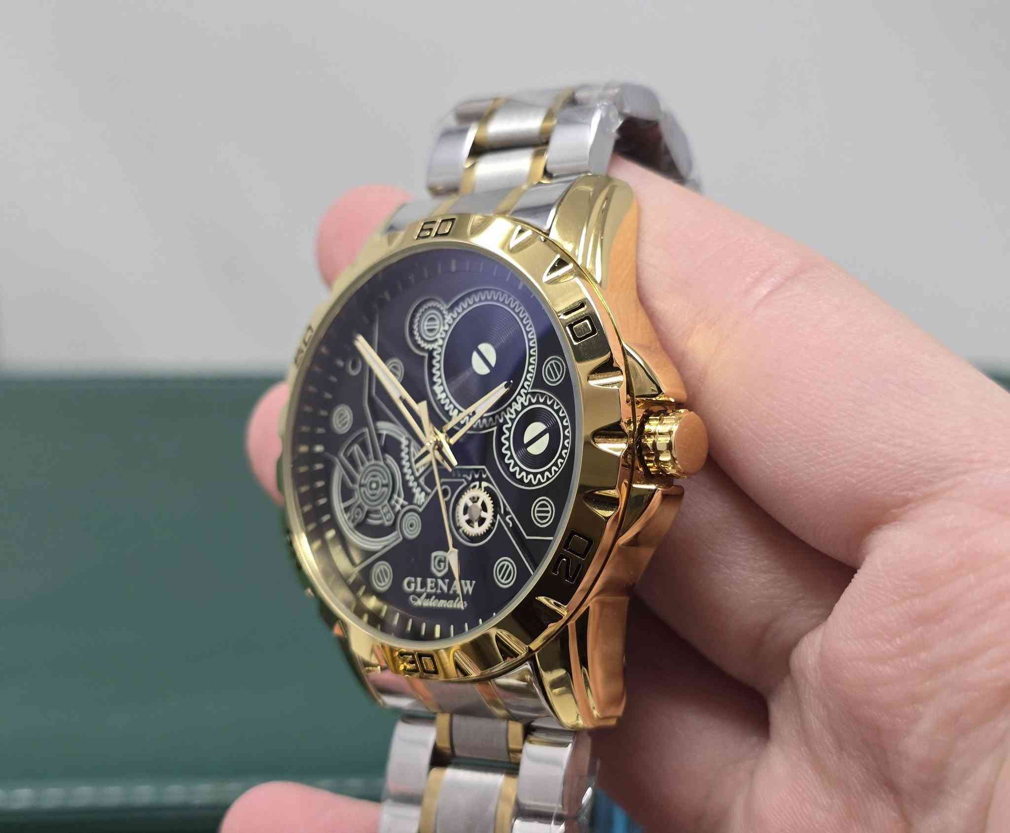 ((مزاد يبدأ من 30 ألف وينتهي في الساعة 6 صباحًا))
ساعة ماركة GLE'NAW من أمازون، شكل مميز 
ماكينة أوتوماتيكية مقاومة للماء، كاملة الاختام،
 وزن ثقيل، زجاج زفير مقاوم للخدش والصدمات. 
مكاني كربلاء (متوفر توصيل).


**إذا كنت صاحب هذا الإعلان وتريد حذفه لأي سبب، رجاءا أرسل رسالة إلى الدعم الفني**