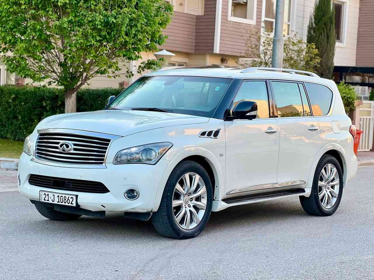 بـ185 و بيها مجال 
انفنتي QX80 خليجية وكالة سردار مكفولة كفالة عامة بدون حادث بدون صبغ كير و محرك بشرط فول مواصفات كشنات vip سيارة كلش نظيفة 
كشنات تدفئه و تبريد 
رادارات كامرات 360 
تحديد مسار و كروز سرعة 
صندوق كهرباء 
ثلاجة
مري كهرباء
تبريد 3 قطع
عنوان ديالى خانقين 
تواصل ***********
