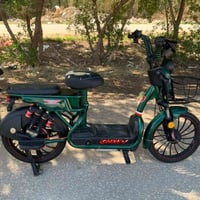 دراجه شحن حجم الكبير 5 بطاريات مكفولات الدراجه حيل نضيفه ومابيها نقص ب...