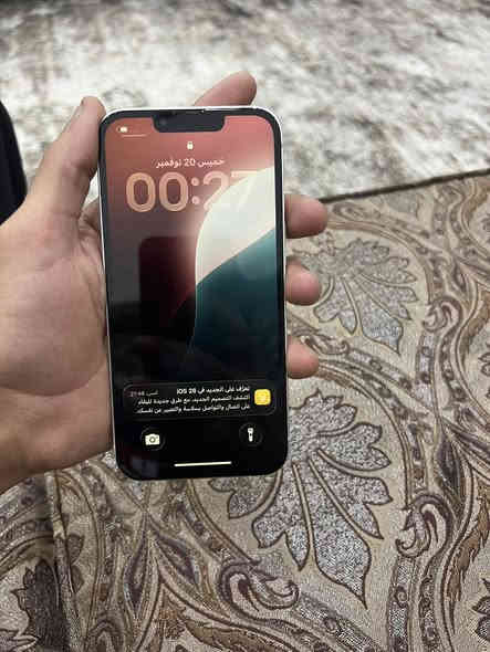 السلام عليكم ايفون ١٣ عادي  مستبدل شاشه ذاكره ١٢٨ بطارية ٨٩ بي مشكله بلسيمكارت بس هوه شغال بس ميتصل لون ابيض سعره ٢٥٠ بي مجال الأتصال على الرقم *********** 
المكان بغداد
