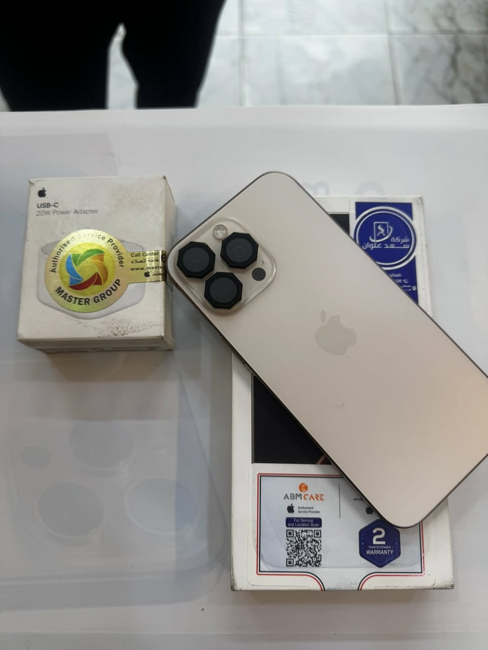 ايفون 16 برو ماكس 256 ذاكرة
بطارية 92‎%‎‎
نضافه 100‎%‎
شرق اوسط الاصلي
كامل ملحقات الاصلية 
شركة ماستر الاصلي 
السعر مناسب 
***********
العنوان القطاع شارع السوك مجاور عوينات الكرار 
مركز الشمس
