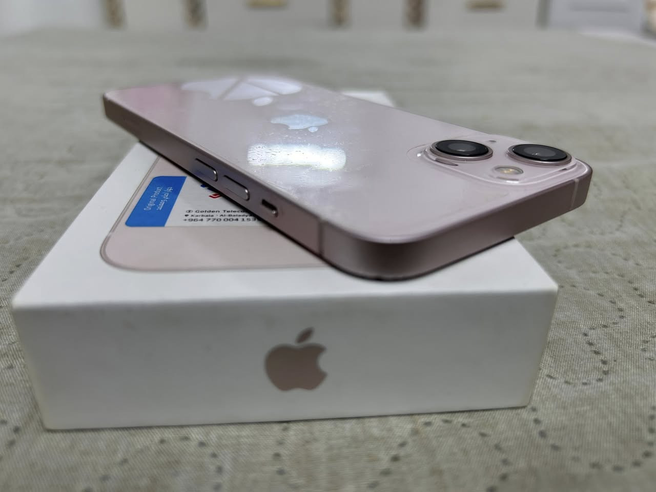 ايفون ١٣عادي
دبل سيم 

ذ ١٢٨ 

بطاريه٨٢٪؜ 

كارتون اصلي 

جهاز كفاله عامه

لون وردي 

مكاني كربلاء حي البلديه 

مراوس ب اقل وفرق 

١١عادي او ١١برو او SE


**إذا كنت صاحب هذا الإعلان وتريد حذفه لأي سبب، رجاءا أرسل رسالة إلى الدعم الفني**