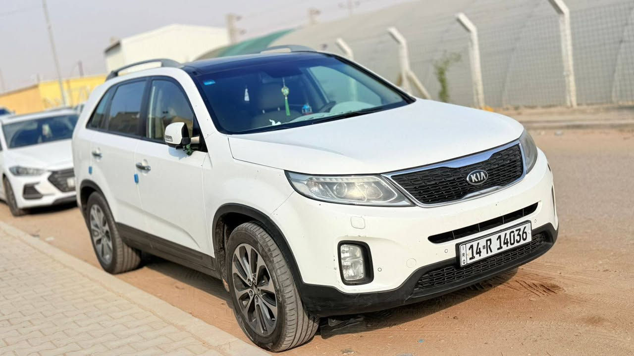 السلام عليكم
كيا سورنتو خليجي  اعلى مواصفات 1/1

الموديل 2014 رقم البصرة

بأسمي تحويل مباشر ثاني يوم 

كفاله عامه بيه اقل شبر بارد فقط بجنطه

عداد المسافه 190 الف حقيقي

1-محرك 6 سلندر 3500

2-بصمة تشغيل + بصمة ابواب 

3-بانوراما طكتين 

4-فور ويل + مانع انزلاق 

5-تحكمات استيرن 

7-كروز سرعه ومثبت سرعه بالستيرن 

8-تبريد 3 قطع + تدفئه تبريد بالكشنات

9-شاشة ترحيب

10-شاشه اعطال

11-يدات نيكل 

12-منظومة زنون LED

13-لدات امامي خلفي 

15-مري جانبيه شفط كهربائي

16-جرص سرعه عند (120)

17-كشنات جلد لون 

18-بصمات تشغيل عدد(2)

19-اشارة ترحيب باليدات عند الاقتراب

20-كشنات اماميه تحكم كهرباء 

21-حساسات عدد (8) امامي خلفي 

22-ايرباكات عدد(8)

23-كامره خلفيه 

24-شاشه صغيره لمس بلادي 

25-انظمة قياده عدد(4)

26-نظام ايكو اقتصادي

7-27 راكب + 7 تجاوي

28-زراك لايت

29-بردات خلفيه 

30-مري قلاب ع بك 

31-منفذ شحن 12V+USB+AUX

32-ذاكرة خزن ميموري عدد(2)

33-اريل نفكيشن 

34-عداد الكتروني 

35-جام اتو + حاكية بلوتوث

36-ويل كب كروم حجم (19)

37-تخم تايرات (NEXN)كوري اصلي 

السياره استخدام شخصي وعليه صيانه دوريه
+964 770 507 4611
