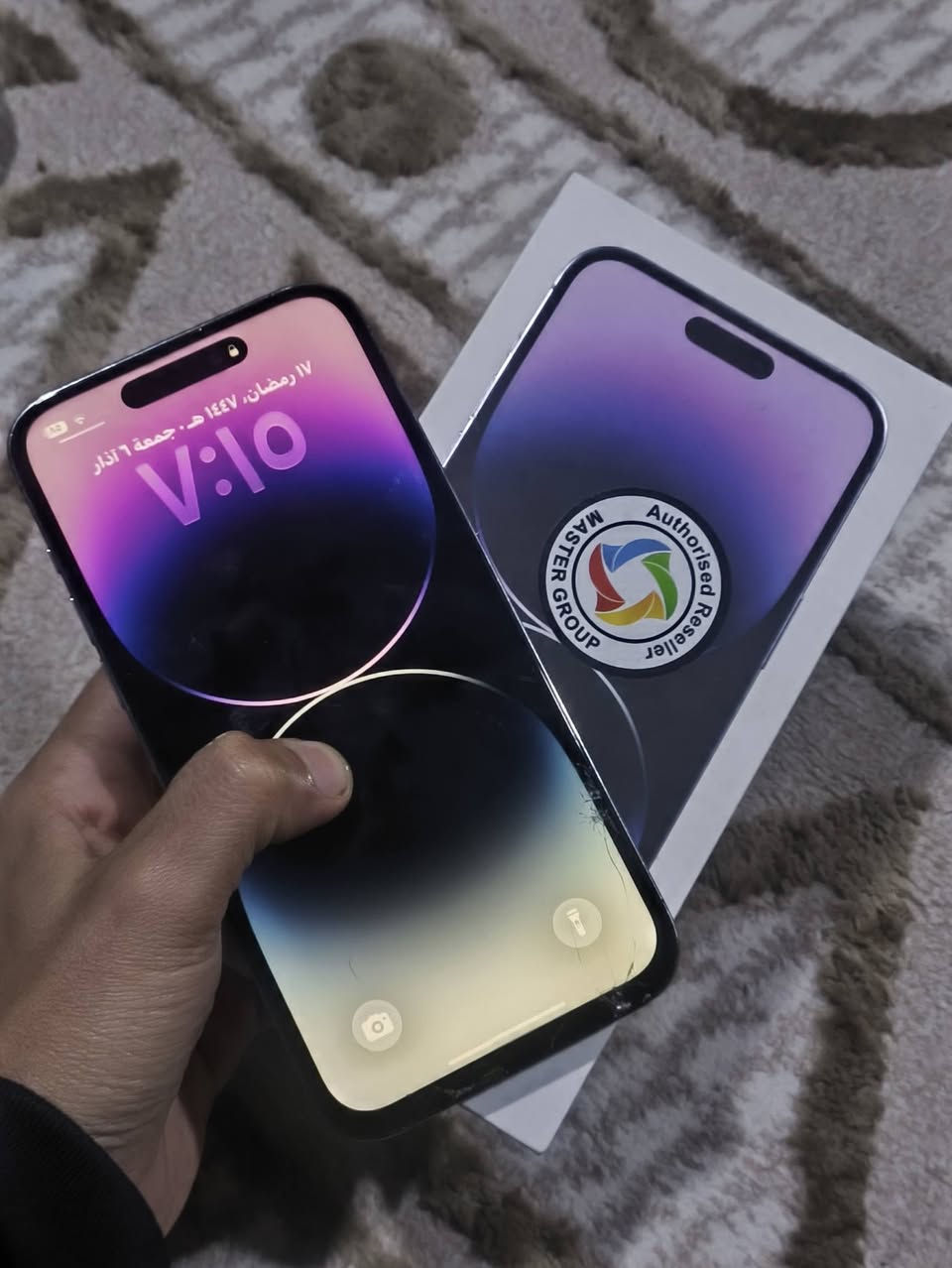 ايفون 14برو ماكس ✔️

جهاز عربي شرق اوسط AA/A ماستر ✔️

ذاكره 256 بطاريه 88بلاديه ✔️

الجهاز مكفول من كلشي فقط ضهر مكسور  وشاشه مبدله مفطوره  فيس ايدي شغال ✔️ سعره 480##

مكاني بابل (***********)
