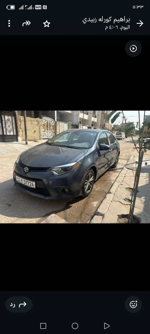 كورله البيع وارد أمريكي سياره فول مواصفات حادثه جاملغ بس مال امريكيه الباقي جراد يعني بس رش بدون معجون السونار موجود السعر ١١٠ بيه مجال انشالله ***********
