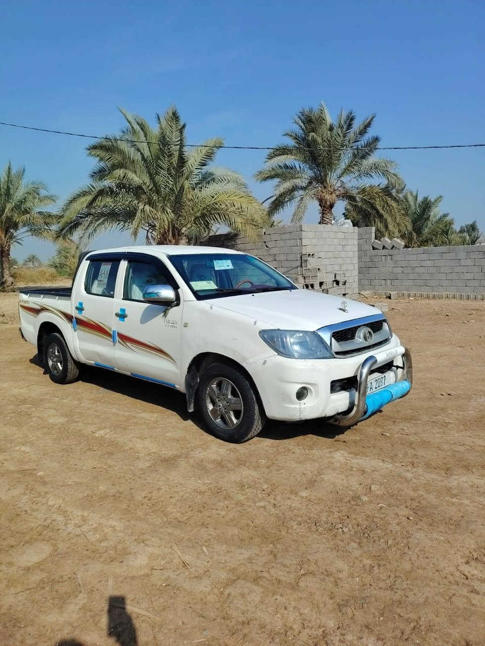 هايلوكس 2010 تجيه جهت العبري وصبغ رقم انگليزي مميز سنويه لل2030 هزه جديده  تحويل مباشر شرط كير عادي السعر 110 بيهه مجال مكان سيارة واسط الصويره شارع المطار ***********
*********** @إشارة
