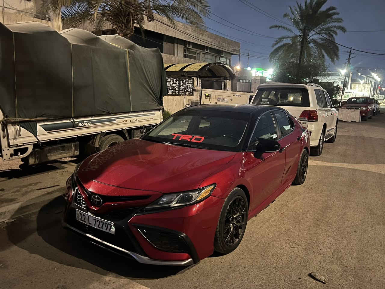 كامري البيع موديل 2022 سياره رقم اربيل سيارتة تخبل فول لاخير مكانه بغداد
المواصفات 
1:تدفى ستيرن 
2:دفى كشنات 
3كشنات جلد 
4:كشن كهرباء
5:تحكم ستيرن جهتين 
6:رادار 
7:مثبت سرعه 
8:مكينه 2500 
الستفسار : ***********
