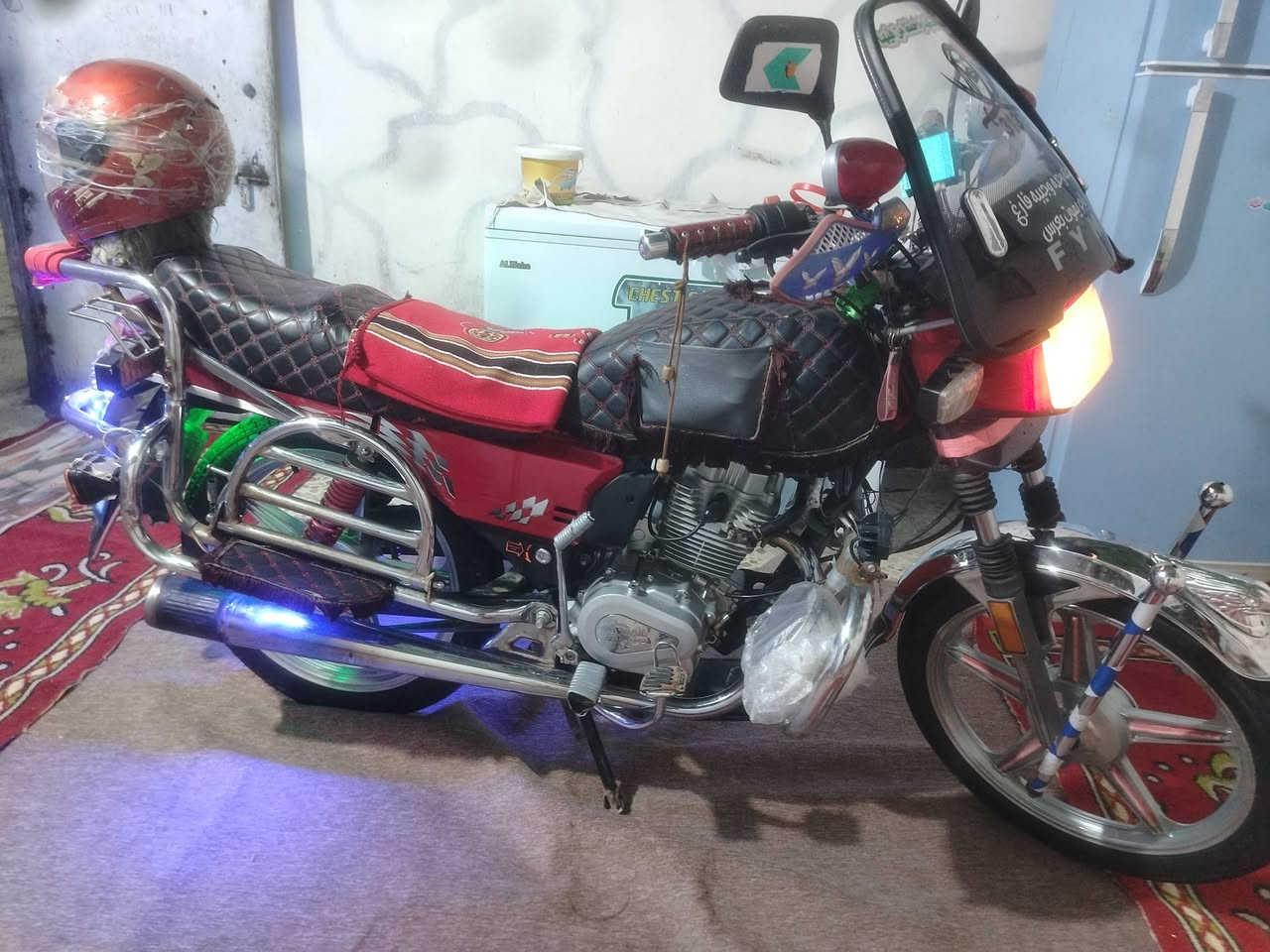 سلام عليكم دراجة فيوم للبيع مكان النعمانية أوراق اصولي موديل 2019 دراجة خير من الله النتصال علة رقم ***********
