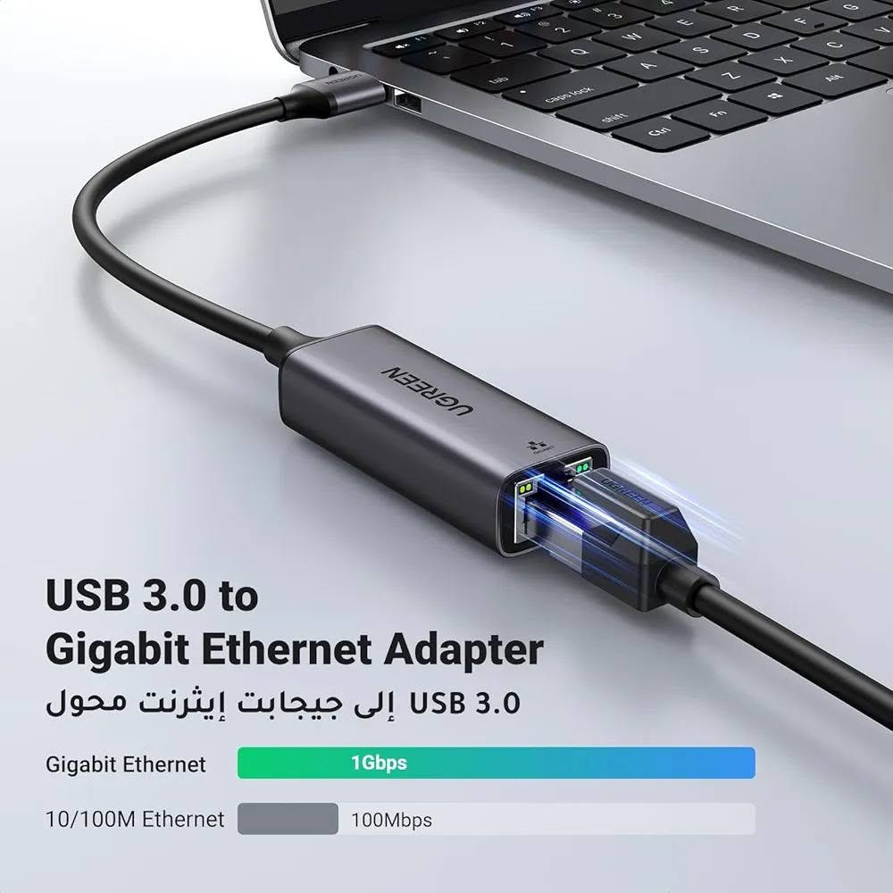 يوجرين محول USB 3.0 الى ايثرنت، محول انترنت USB الى شبكة 1000Mbps جيجابت RJ45 LAN متوافق مع ماك بوك وسيرفس واللابتوب والكمبيوتر مع ويندوز واكس بي وفيستا وماك/لينكس بدون برنامج تشغيل


**إذا كنت صاحب هذا الإعلان وتريد حذفه لأي سبب، رجاءا أرسل رسالة إلى الدعم الفني**