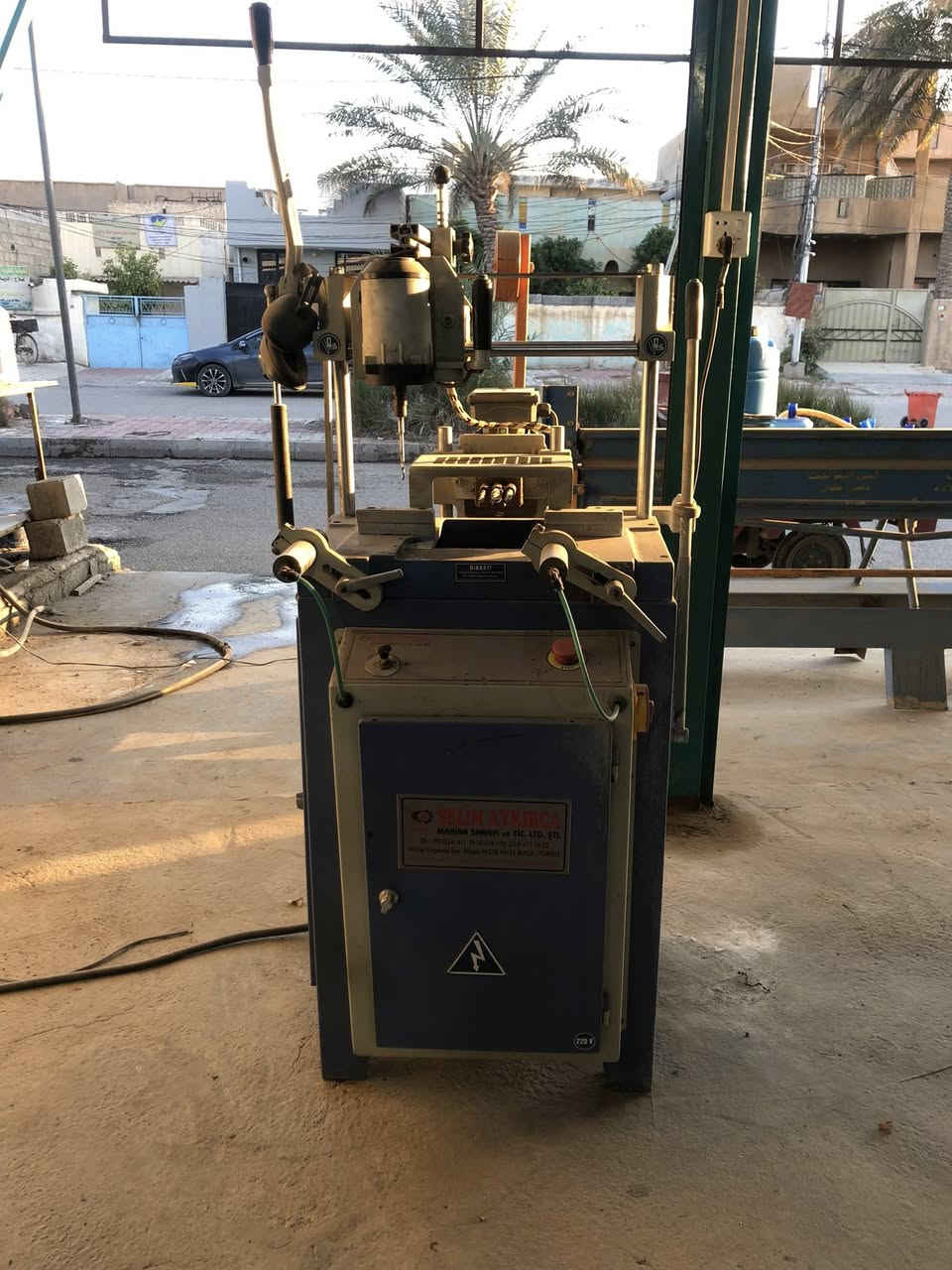 لذوي الاختصاص الراغبين بشراء معمل متكامل ( pvc ومطابخ والمنيوم ومحجرات وابواب وشبابيك )
 موقع المعمل حي فلسطين النادي الرياضي معمل المرحوم الاستاذ احمد خليل 
للاستفسار ***********
