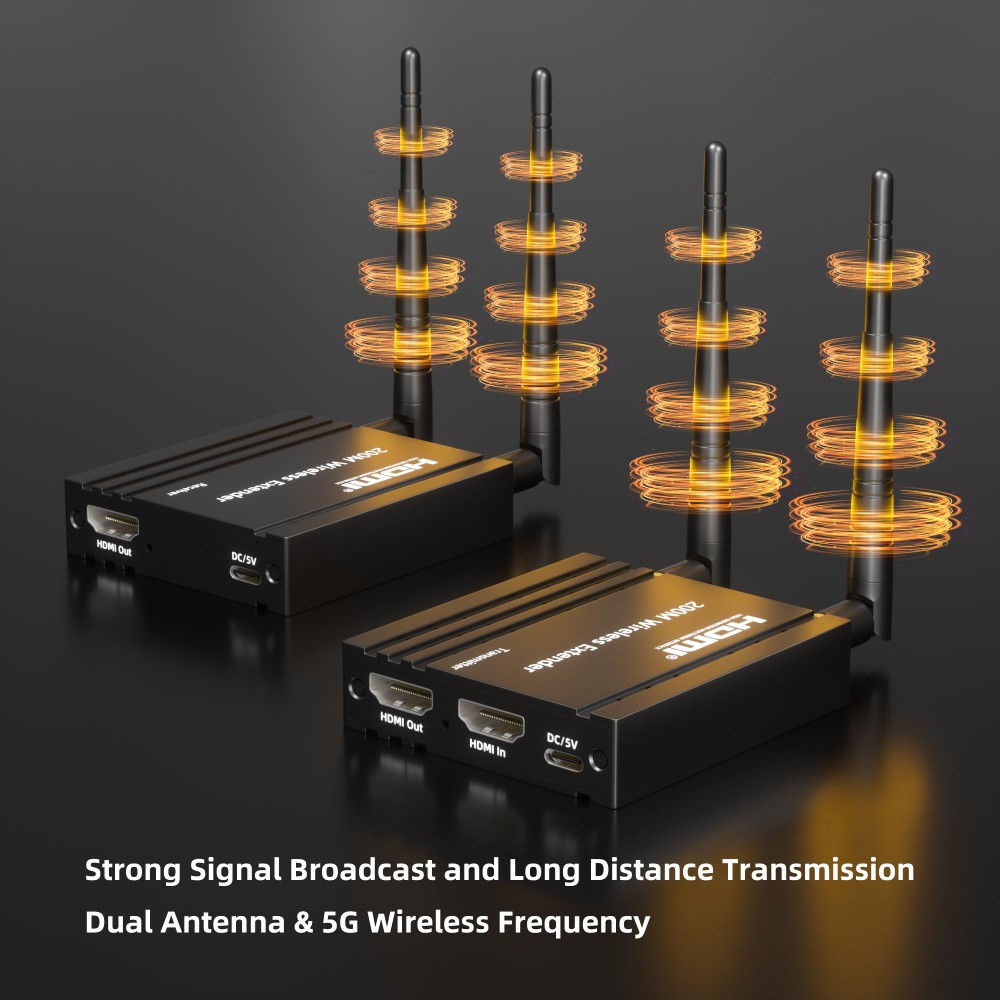 متوفرة
656FT Hdmi Wireless Transmitter and Receiver, 200M Wireless HDMI Extender Long Range with Loop-Out, Support 2.4 / 5GHz for Streaming Video/Audio from Laptop, PC, TV Box to HDTV/Projector


**إذا كنت صاحب هذا الإعلان وتريد حذفه لأي سبب، رجاءا أرسل رسالة إلى الدعم الفني**
