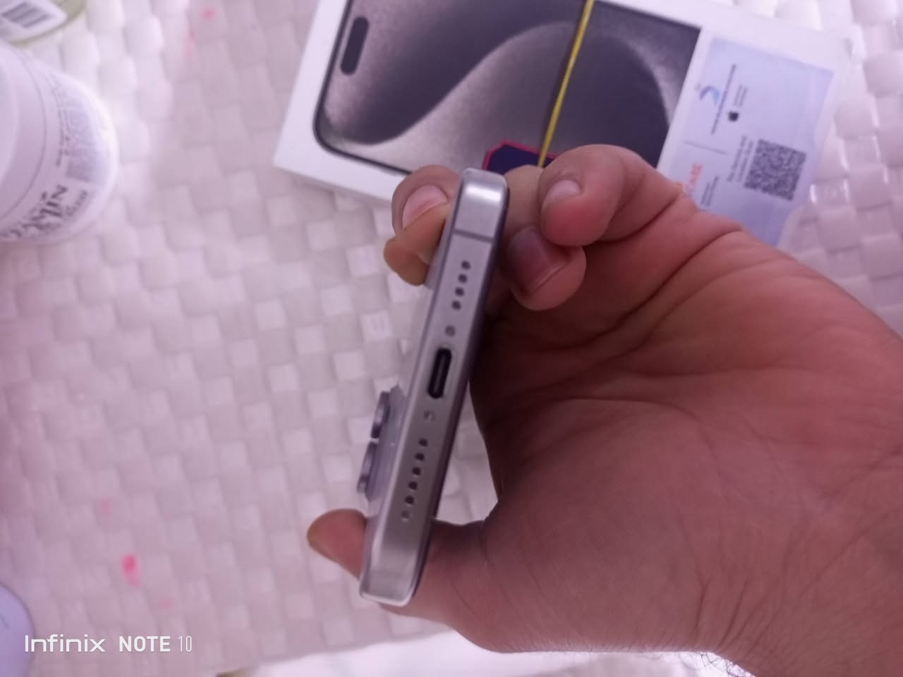 ايفون 15 برو ماكس
ذاكرة 256 
بطارية 89
جهاز مكفول من الشخط ملحقات كاملة
السعر مليون و100

بغداد حي النصر
اتصال / وتساب ***********
