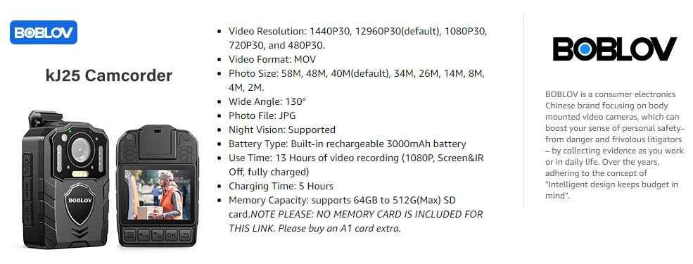 کامێرای جسم مارکەی BOBLOV مۆدێلی KJ25
نوێ کامل کارتۆن و ئەشیا
کوالێتی فوول ئێچدی ریکۆرد ئەکات
میمۆری 256 گێگای لەگەڵە
بەیەکجار شەحن کردنەوە 13 سەعات ریکۆرد ئەکات
مۆدی شەوی هەیە

نرخ:- 60 هەزار
ژ.م:- ***********
گەیاندن هەیە بۆ هەموو شارەکان حلبجة, السليمانية
