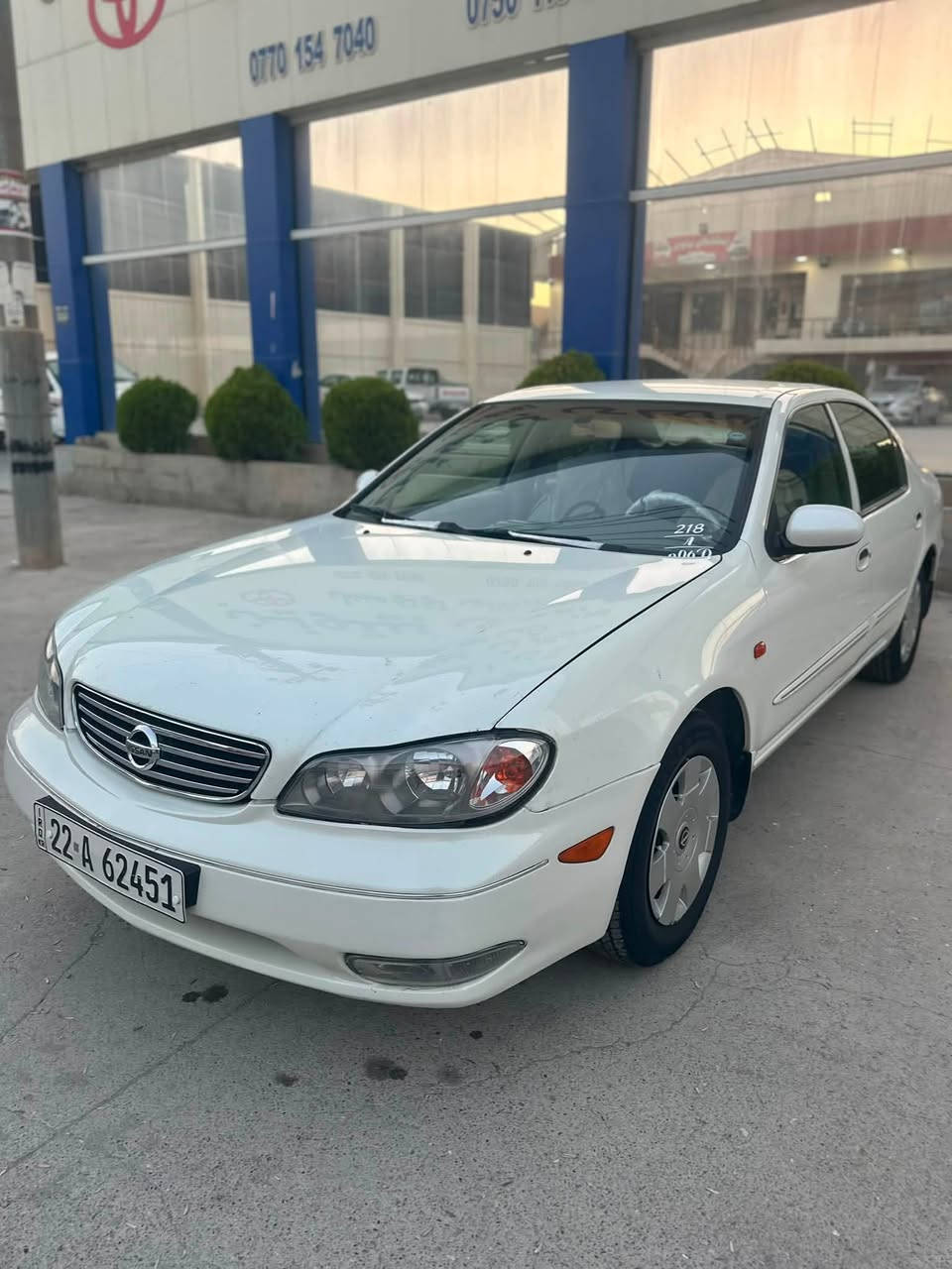 🚘 بۆ فرۆشتن | نیسان ماگزیما 2002
✨ سەیارەیەکی پاک و بەهێزە

زانیارییە سەرەکییەکان:

* 🚗 مۆدیل: 2002
* ⚙️ مەکینە: 3000 CC
* 🕹️ گێر: عادی
* یەک :ئالیار
* ✅ گێر و مەکینە بە شەرتی فیتەر
* 🛠️ تەنها یەک بستی بۆیاغ هەیە، دەحمولێدراوینیە
* 📄 ڕەقەمی هەولێر، سەنەوی تازە تا ساڵی 2030
* 👤 بەناوی خۆمانەوەیە
* سحری 68 محامەلەیەکی برایانە

📞 ژمارەی پەیوەندی:

* ***********
* ***********
