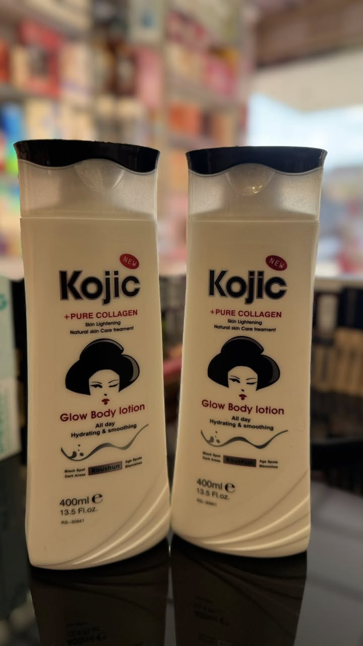 ⚫️ كريم كوجيك جلوتا للتفتيح (Kojic Gluta Whitening Cream):
 ○بعد وداع البقع السودا وهلا بالبشرة الفاتحة خلال أسبوعين بس! كريم كوجيك جلوتا الفعال يفتح ويرطب بشرتچ على طول اليوم، وينطيچ إشراقة تخبل.
 ○بعد وداع البقع السودا وهلا بالبشرة الفاتحة خلال أسبوعين بس! كريم كوجيك جلوتا الفعال يفتح ويرطب بشرتچ على طول اليوم، وينطيچ إشراقة تخبل.
 ○مو بس تفتيح، هذا الكريم ترطيب عميق ويصلح خلايا الجلد التعبانة. كوجيك جلوتا يخلي بشرتچ تتنفس وتصير وردة من أول استعمال.
————————————————————
⚫️ لوشن الجسم كوجيك + بيور كولاجين (Kojic + Pure Collagen Glow Body Lotion):
 ○نعومة وإشراقة تدوم: "لوشن كوجيك بالكولاجين الصافي لبشرة تضوي وتصير حرير طول اليوم. يقلل البقع السودا وعلامات التقدم بالعمر ويخلي جسمچ كله ينور بجمال طبيعي.
 ○العناية الطبيعية الفاخرة: "دَلّلي بشرتچ بالعناية الطبيعية من كوجيك. لوشن غني بالكولاجين ينعم ويرطب جسمچ بعمق وينطيه لمعان صحي يجنن.
———————————————————-
⚫️ سكراب كوجيك بالسكر (Kojic Sugar Scrub):
 ○سر البشرة المشرقة: "عرفتي سر البشرة الصافية الخالية من البقع والعيوب؟ سكراب السكر من كوجيك! يقشر بلطف ويفتح ويوخر البقع السودا ويوحد لون البشرة.
 ○جددي بشرتچ وحصلي على نعومة مو طبيعية ويا سكراب كوجيك. يخلي بشرتچ تتنفس وتضوي بجمال ماكو منه، وتصيرين جاهزة لأي مناسبة!
 ○مو بس تفتيح، هذا الكريم ترطيب عميق ويصلح خلايا الجلد التعبانة. كوجيك جلوتا يخلي بشرتچ تتنفس وتصير وردة من أول استعمال.
———————————————————
للحجز ***********
سارعو بالحجز الكميات محدودة 
عنواننا: قضاء بلد /شارع العريض/مجاور حراير او بلد مول
#كوزمتك_ليا_بيوتي #متابعة_فضلآ_وليس_أمرآ #العراق #تفتيح #عناية_بالبشرة
