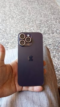 جهاز للبيع14برو ماكس لون بنفسجي شريحه الالكترونيه مبدل شاشه بطاريه 85س...