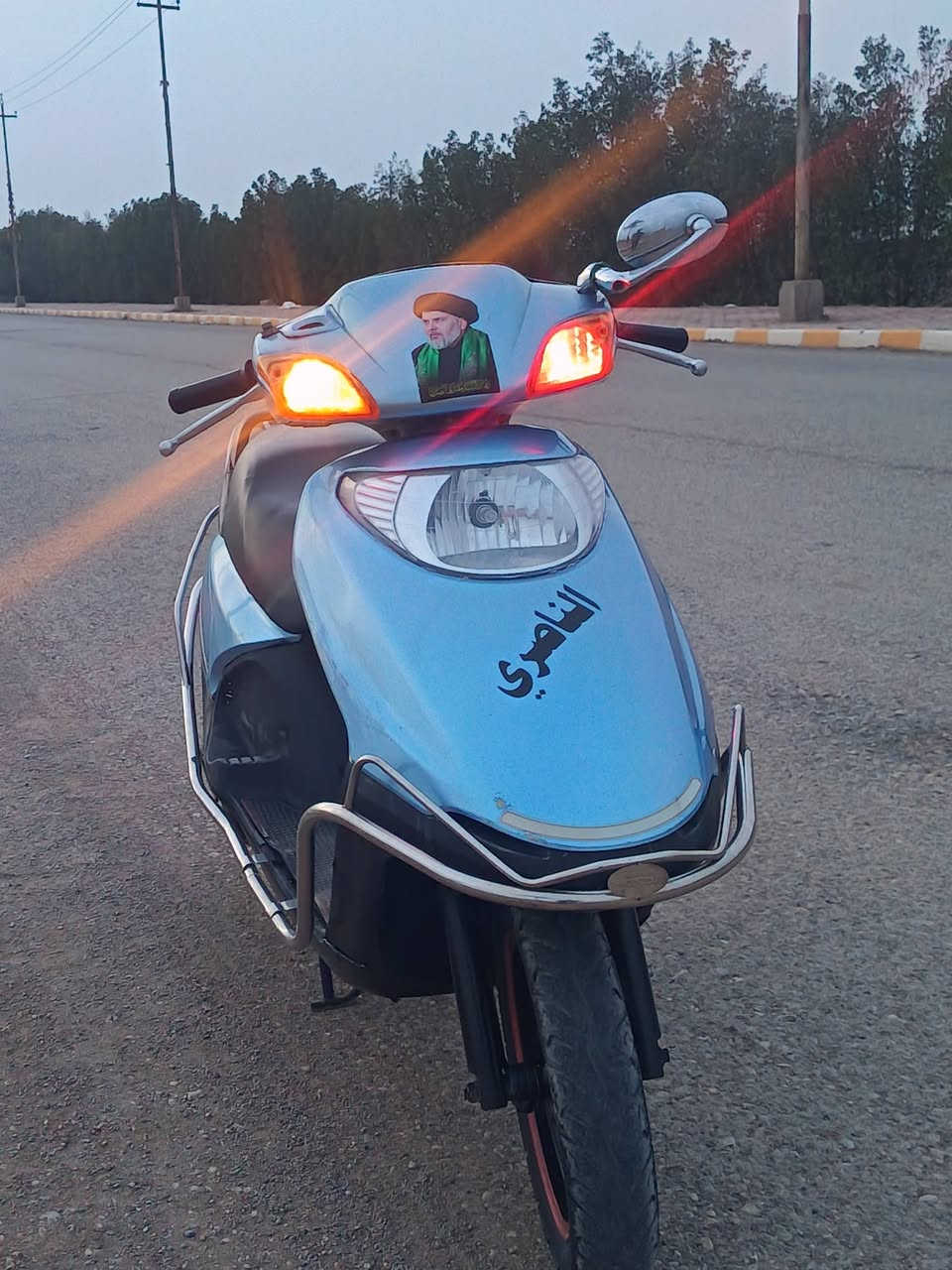 السلام عليكم دراجه سبيسي ياباني جديده رنبه مفتوحه مره وحده محرك صافي سلف هندر كهربايات شغاله  ⁨***********⁩ اتصل عله اىرقم السعر600وبيه مجال
