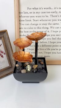 نافورة ديكور • تصميم ورد • إضاءة LED