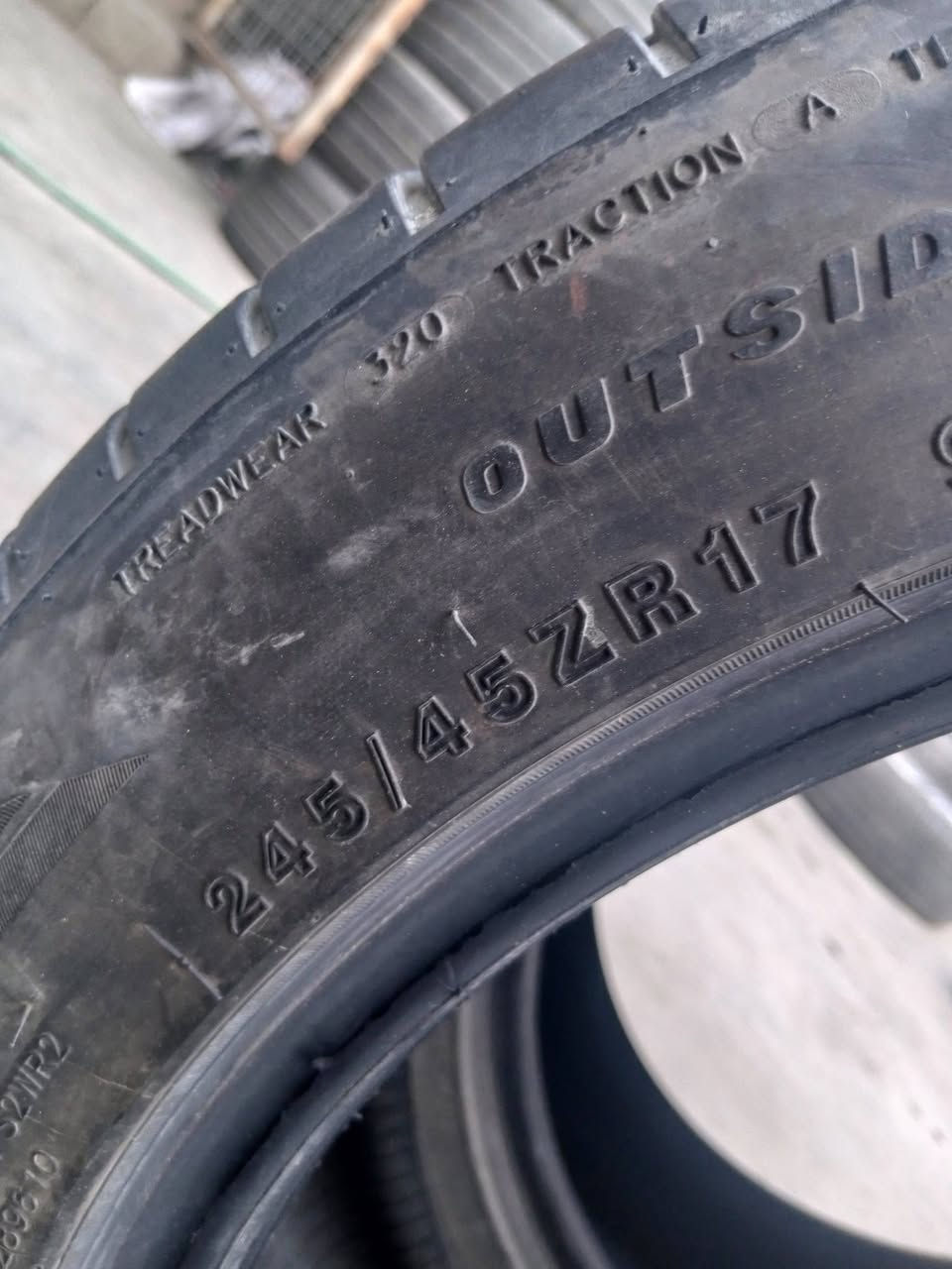 ئەم جوتە تایەیەم هەیە بۆ فرۆشتن جوانترین قیاس🔥
جوت 245 45 17 لە %100 پاکن هەر لۆکن لە سلێمانیم
بۆ هەموو وێلکێ 17 ئەبێ بەشەرتی هەموو شتێک دەیفرۆشم
***********
***********
