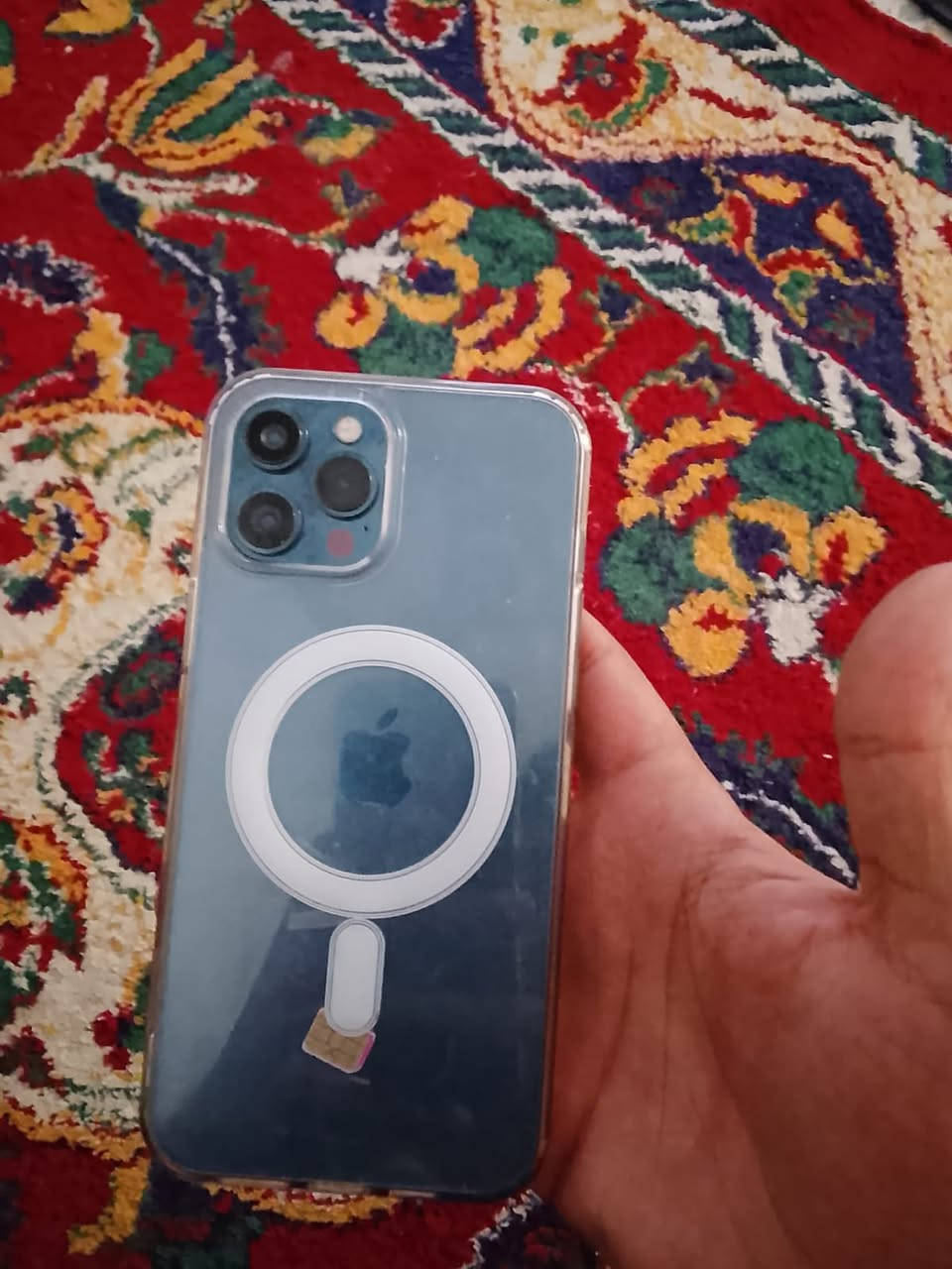 iPhone 12 Pro Max
كفاله من عده شاشه بطاريه ٧٥ 
مبايل نضيف استخدام شخصي فقط
مبايل حلو وسلس عنواني النجف كوفه 
رقمي *********** وتساب ايضاً 
سعره ٣٨٠ وبي مجال 
ملاحضه إذا اكو مراوس ب١٣
