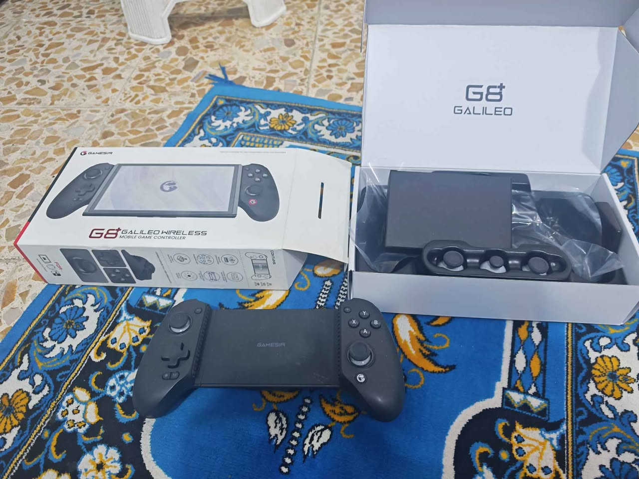 gamesir g8 plus 
خالية من المشاكل
جوسيتك
تربط بلوتوث
كامل الملحقات
بطارية
شحن تايب c النجف, العراق


**إذا كنت صاحب هذا الإعلان وتريد حذفه لأي سبب، رجاءا أرسل رسالة إلى الدعم الفني**