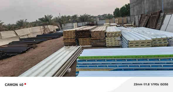 سندويج سقفي مستعمل طول 7 ونص وطول 7 وربع 
تركي ثقيل 
موجود جداري مستعمل الطول 5ونص م وطول 6م 
العنوان العمارة الروابة مجاور جملونات الزرگ اعلاف الاسماك طريق المشرح 
‏‪***********‬‏
