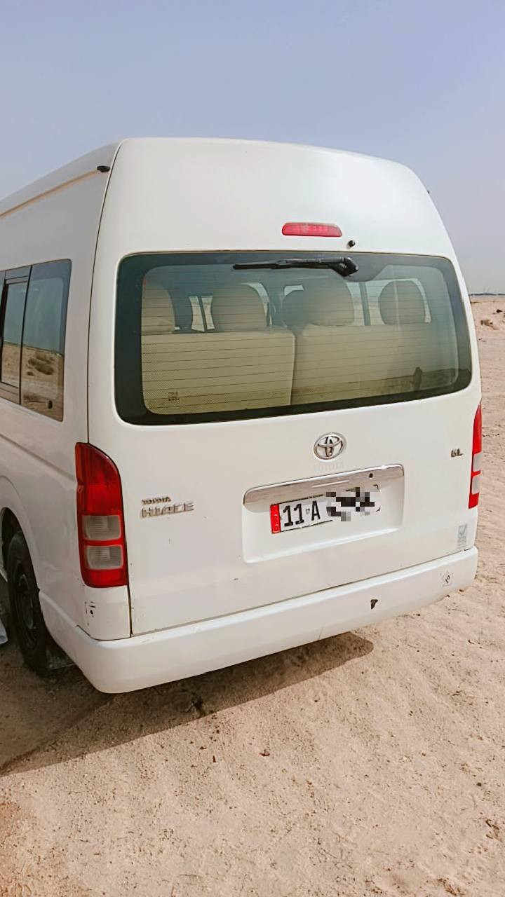 السلام عليكم لبيع تيوته هايس موديل 2011 رقم بغداد نكلزي ولا مكان البصرة الزبير  الاستفسار على رقم ***********
