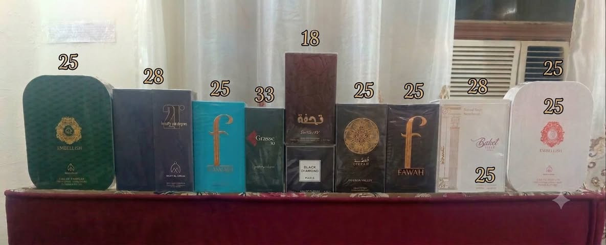 سلام عليكم توفرت مجموعة من العطور الأصلية شرط الفحص والضمان حبايب ما اشتغل كوبي وماستر فقط اصلي ويوجد توصيل لجميع محافظات العراق الاسعار داخل الصور


**إذا كنت صاحب هذا الإعلان وتريد حذفه لأي سبب، رجاءا أرسل رسالة إلى الدعم الفني**