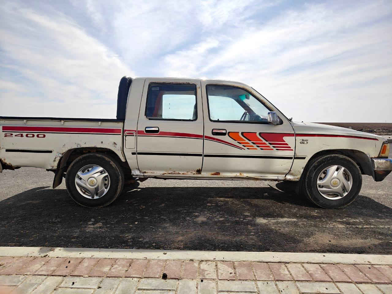 تيوتا للبيع مديل 95 مكفوله كفاله عامه ما عدا الخياس الموضحة في الصورة الرقم البصره انكليزي بسمي سنويه جديده لل2030 مكانها ومالكها المثنى ب55 وبيه مجال 
 
رقم المالك ***********
