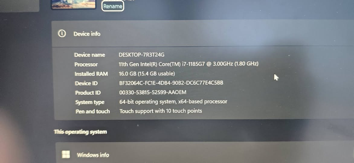 سلام عليكم
لابتوب dell 5420

كوراي 7 الجيل الحادي عشر 

كارت شاشة انتل ايرس 

هارد ssd 512 m.2

شاشة لمس 

لابتوب نظيف 

لابتوب قوية للمهام وللشغل

ملاحظة : فقط الكفر مشخط 

اما الابتوب من الداخل نظيفة

سعره 700 

واتساب ***********

مكاني بغداد الدورة
