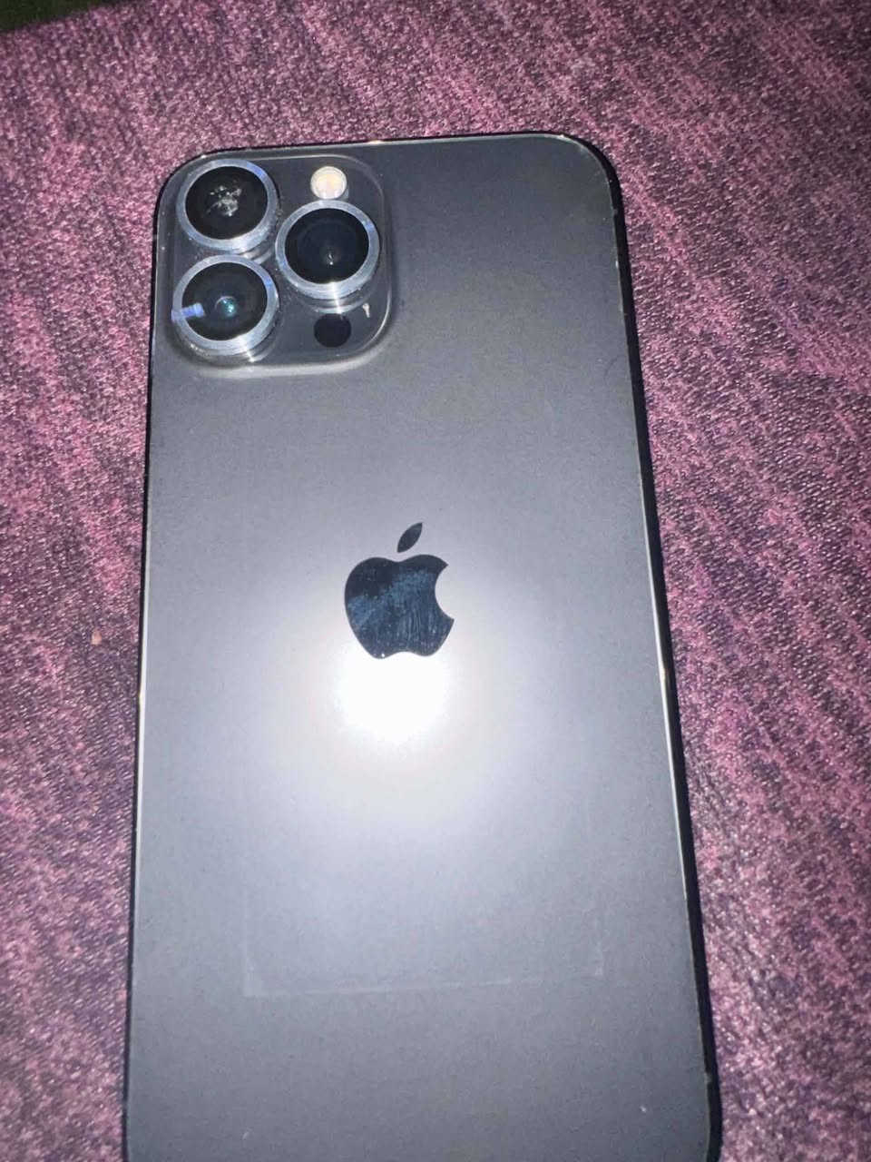 للبيع 📱
ايفون 13 برو ماكس
السعر: 550 قابل للتفاوض البسيط
الحالة: 80٪ بي شخوط قليل بالشاصي 
اللون: رصاصي
الذاكرة: 256
البطارية: %80
الملحقات: كفرات وشاحنه
المكان: الديوانية
للاستفسار*********** او واتساب
