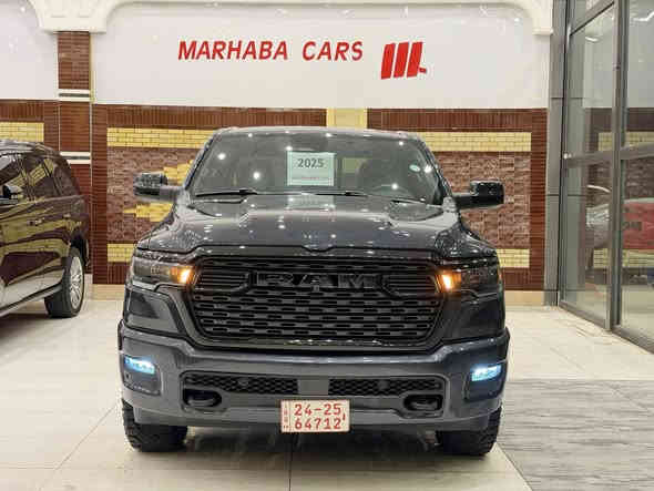 MCA IRAQ 
——————————
BRAND : RAM 1500
CLASS : BIGHORN WARLOOK
ENGINE : V6 - 3.0T SST - 4×4
STATUE : 1 PART PAINT ١ قطعة صبغ
YEAR : 2025
PRICE :  39,000 $
COUNTER : 1,000 MILE
IMPORTING : وارد امريكي
ADRESS : Erbil , أربيل شارع ١٠٠م صف دائرة گمرگ
FOR IFORMATION CALL US :
MARHABA CARS 
 📞 : ***********
📞 : ***********
