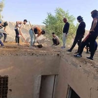 كادر عمل جاهز تصعيد مواد +تنضيف بيوت حدائق+ تفليش+ دفن نهري +نقل اثاث/...