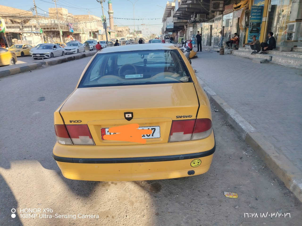 السلام عليكم سمند موديل 12 للبيع كفاله عامه كير ومكينه رقم انكليزي بسمي سنويه لل 29 مصفره هيئه وغرامات الشراي الاتصال على الرقم *********** العنوان الديوانيه
