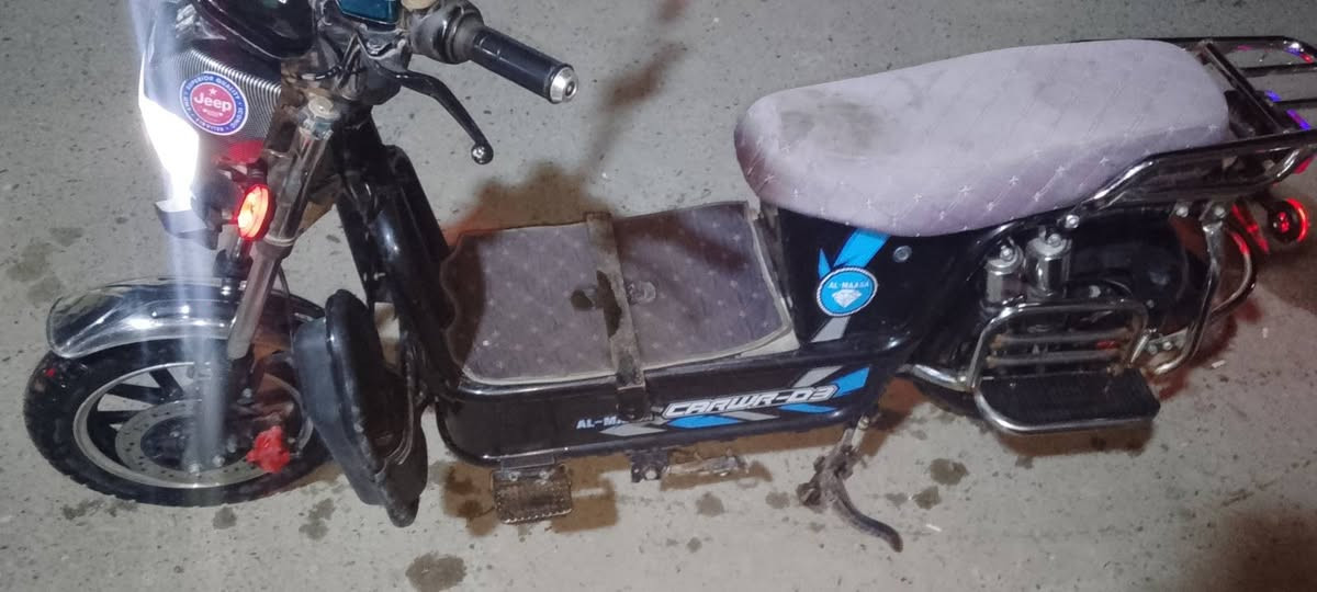 موطور جبلي نوعيه الماسه موطور جاهز من كلشي كهربائيته كله شغاله لايت عالي ناصي زنون  اشاير هورن كله شغال نضام 5 بطاريات كلهن يقرن 10ونص وعل الفحص بس بيهن نفخه بسيطه مامثره عليهن ابد موديلهن 2025موطور جديد لك نضام دبل اشاره كهرباءياته فول بطارياته فول بلشحن وعل الفحص موطور جاهز من كلشي ابريكات امامي خلفي هيدروليكية شاشه ايباد فول دبلات فول مابيه اي كسر موطور مال جناي السعر 350 وبي مجال للشراي العنوان الفلوجة حي نزال ***********//*********** واتساب عل الكورك
