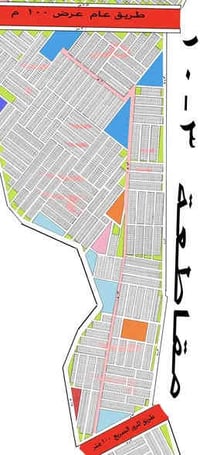 بيع قطعة ارض مساحة 100متر  رقم العقار 13051 مقاطعه 3/10 السعر 33 مليون...